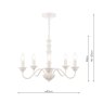 Laura Ashley Laura Ashley - Tate Light Pendant Matt (White Fitting Only)