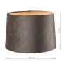 Laura Ashley Laura Ashley - Velvet Shade Grey (14 inch)