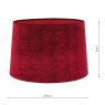 Laura Ashley Laura Ashley - Velvet Shade Cranberry (14 inch)