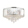 Laura Ashley Laura Ashley - Vienna 3 Light Flush Crystal Polished Chrome