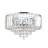 Laura Ashley Laura Ashley - Vienna 3 Light Flush Crystal Polished Chrome