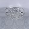Laura Ashley Laura Ashley - Vienna 3 Light Flush Crystal Polished Chrome