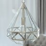 Laura Ashley Laura Ashley - Zaria Pendant Polished Silver Glass