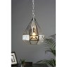 Laura Ashley Laura Ashley - Zaria Pendant Polished Silver Glass