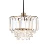 Laura Ashley Laura Ashley - Vienna Easy Fit Pendant Crystal Light Antique Brass