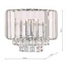 Laura Ashley Laura Ashley - Vienna Wall Light Polished Chrome Crystal