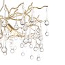 Laura Ashley Laura Ashley - Willow 3 Light Pendant Champagne Clear Crystal
