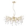 Laura Ashley Laura Ashley - Willow 3 Light Pendant Champagne Clear Crystal