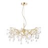 Laura Ashley Laura Ashley - Willow 3 Light Pendant Champagne Clear Crystal