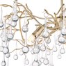 Laura Ashley Laura Ashley - Willow 3 Light Pendant Champagne Clear Crystal