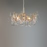 Laura Ashley Laura Ashley - Willow 3 Light Pendant Champagne Clear Crystal