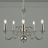 Laura Ashley Lighting Laura Ashley - Winchester 5lt Pendant Polished Nickel