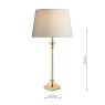 Laura Ashley Laura Ashley - Winston Table Lamp Antique Brass (Glass Base Only)