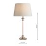 Laura Ashley Laura Ashley - Winston Table Lamp Antique Chrome Glass (Base Only)