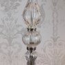 Laura Ashley Laura Ashley - Bradshaw Floor Lamp Ribbed Glass With Shade