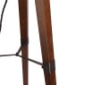 Laura Ashley Laura Ashley - Burdale Tripod Floor Lamp (Dark Wood Industrial Brass Base Only)