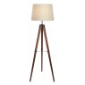 Laura Ashley Laura Ashley - Burdale Tripod Floor Lamp (Dark Wood Industrial Brass Base Only)