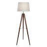 Laura Ashley Laura Ashley - Burdale Tripod Floor Lamp (Dark Wood Industrial Brass Base Only)