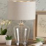 Laura Ashley Laura Ashley - Ockley Touch Table Lamp Polished Chrome Glass With Shade