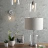 Laura Ashley Laura Ashley - Ockley Touch Table Lamp Polished Chrome Glass With Shade
