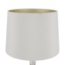 Laura Ashley Laura Ashley - Nevern Table Lamp Champagne Glass Polished Chrome With Shade