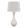 Laura Ashley Laura Ashley - Nevern Table Lamp Champagne Glass Polished Chrome With Shade