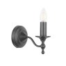 Laura Ashley Laura Ashley - Ludchurch Single Wall Light Industrial Black Bracket Only