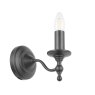 Laura Ashley Laura Ashley - Ludchurch Single Wall Light Industrial Black Bracket Only