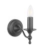 Laura Ashley Laura Ashley - Ludchurch Single Wall Light Industrial Black Bracket Only