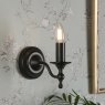 Laura Ashley Laura Ashley - Ludchurch Single Wall Light Industrial Black Bracket Only