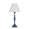 Laura Ashley Laura Ashley - Ellis Table Lamp Matt Blue Crystal With Shade
