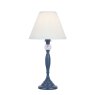 Laura Ashley Laura Ashley - Ellis Table Lamp Matt Blue Crystal With Shade