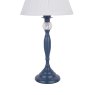 Laura Ashley Laura Ashley - Ellis Table Lamp Matt Blue Crystal With Shade