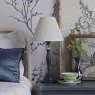 Laura Ashley Laura Ashley - Ellis Table Lamp Matt Blue Crystal With Shade