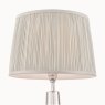 Laura Ashley Laura Ashley - Hemsley Pleated Silk Shade Silver (14 Inch)