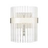 Laura Ashley Laura Ashley - Alexa 2lt Wall Light Polished Nickel Glass