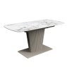 Torelli Furniture Ltd Florence - Small Extending Dining Table (White Ceramic)
