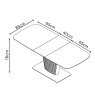 Torelli Furniture Ltd Florence - Small Extending Dining Table (White Ceramic)