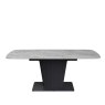 Torelli Furniture Ltd Florence - Large Extending Dining Table (Light Grey Ceramic)