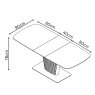 Torelli Furniture Ltd Florence - Large Extending Dining Table (White Ceramic)