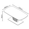 Torelli Furniture Ltd Florence - Coffee Table (White Ceramic)