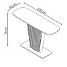 Torelli Furniture Ltd Florence - Console Table (White Ceramic)