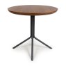 Furniture Link New Orleans - Smoked Oak Round Table (80cm)