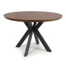 Furniture Link New Orleans - Smoked Oak Round Table (120cm)