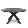 Furniture Link New Orleans - Round Table (Black Ash 150cm)