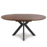 Furniture Link New Orleans - Smoked Oak Extending Round Table (120cm-160cm)