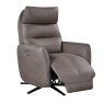 Furniture Link Nashville - Power Swivel Recliner Chair (Dark Taupe Leather)