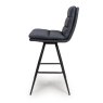 Furniture Link Nobo - Swivel Bar Chair (Black Faux Leather)