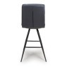 Furniture Link Nobo - Swivel Bar Chair (Black Faux Leather)
