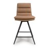 Furniture Link Nobo - Swivel Counter Chair (Tan Faux Leather)